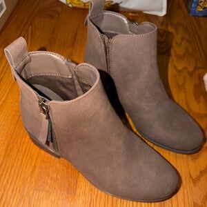Maurices Taupe Ankle Booties
